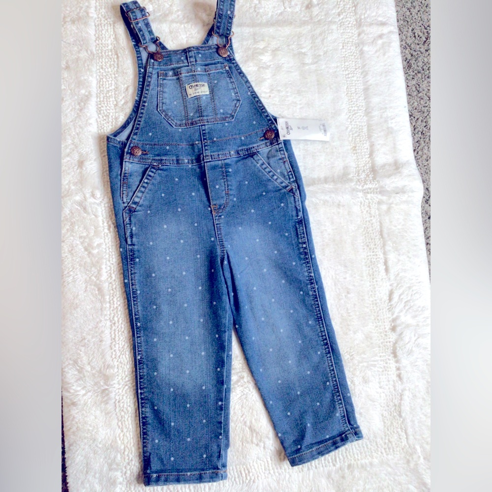 Girls blue denim jumper.
